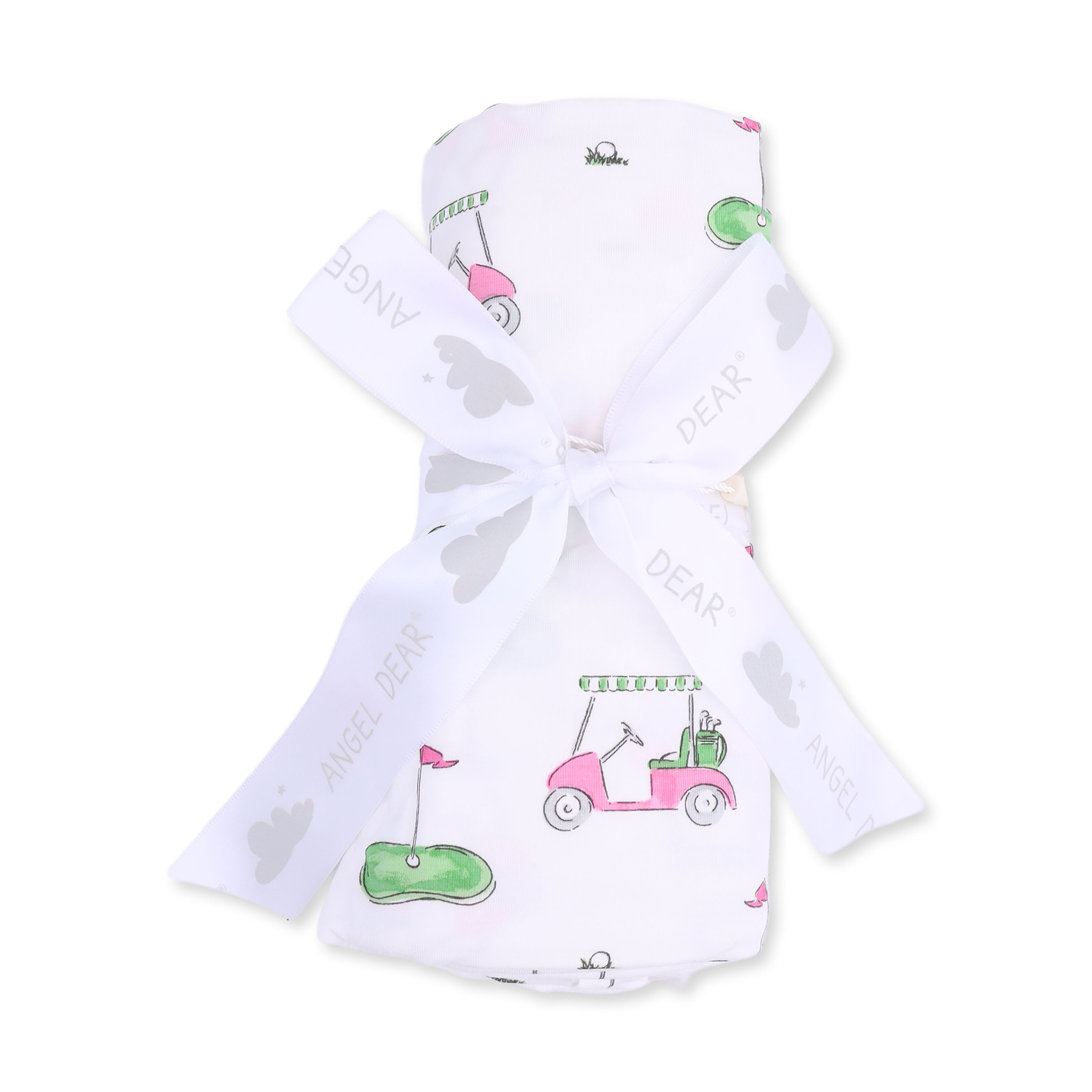 Golf Carts Pink - Swaddle Blanket