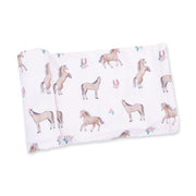 I Love Horses - Swaddle Blanket