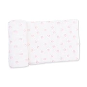 Little Horseshoes Pink - Swaddle Blanket