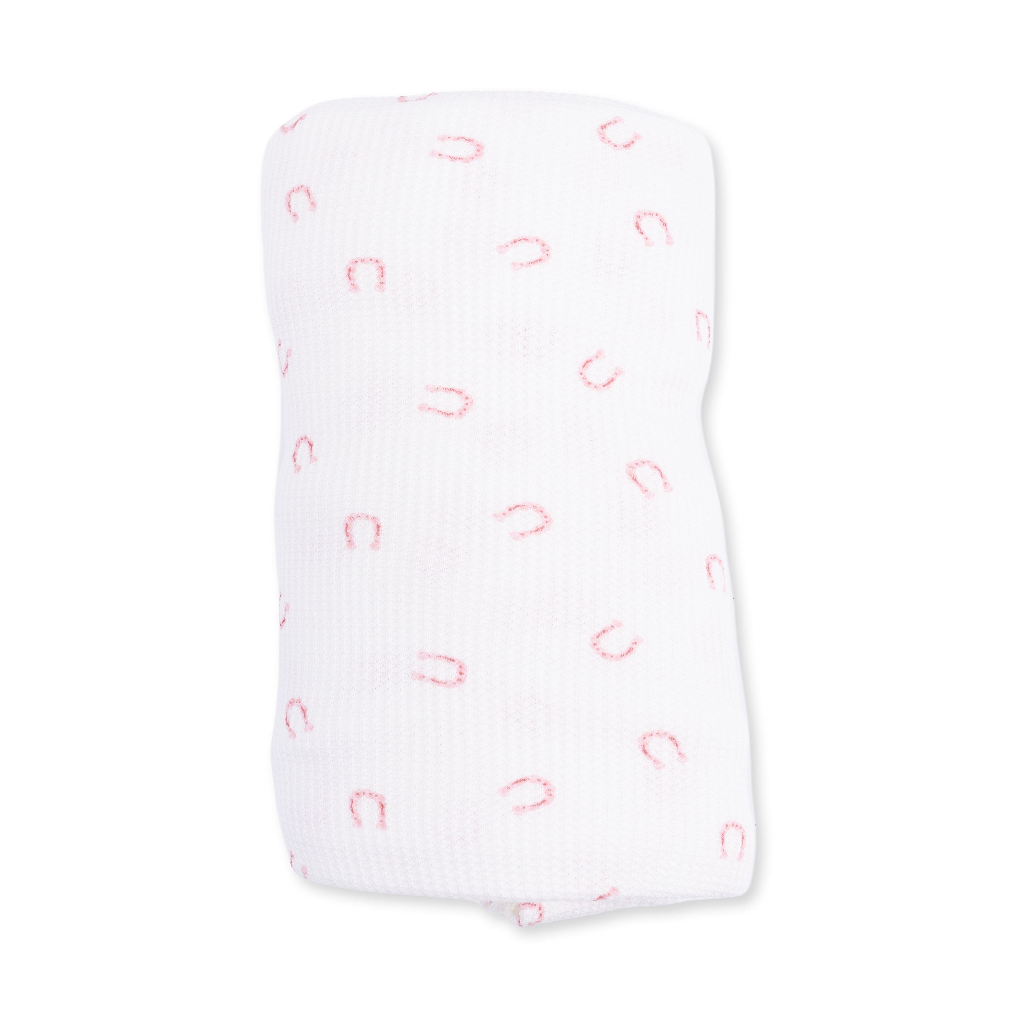 Little Horseshoes Pink - Swaddle Blanket