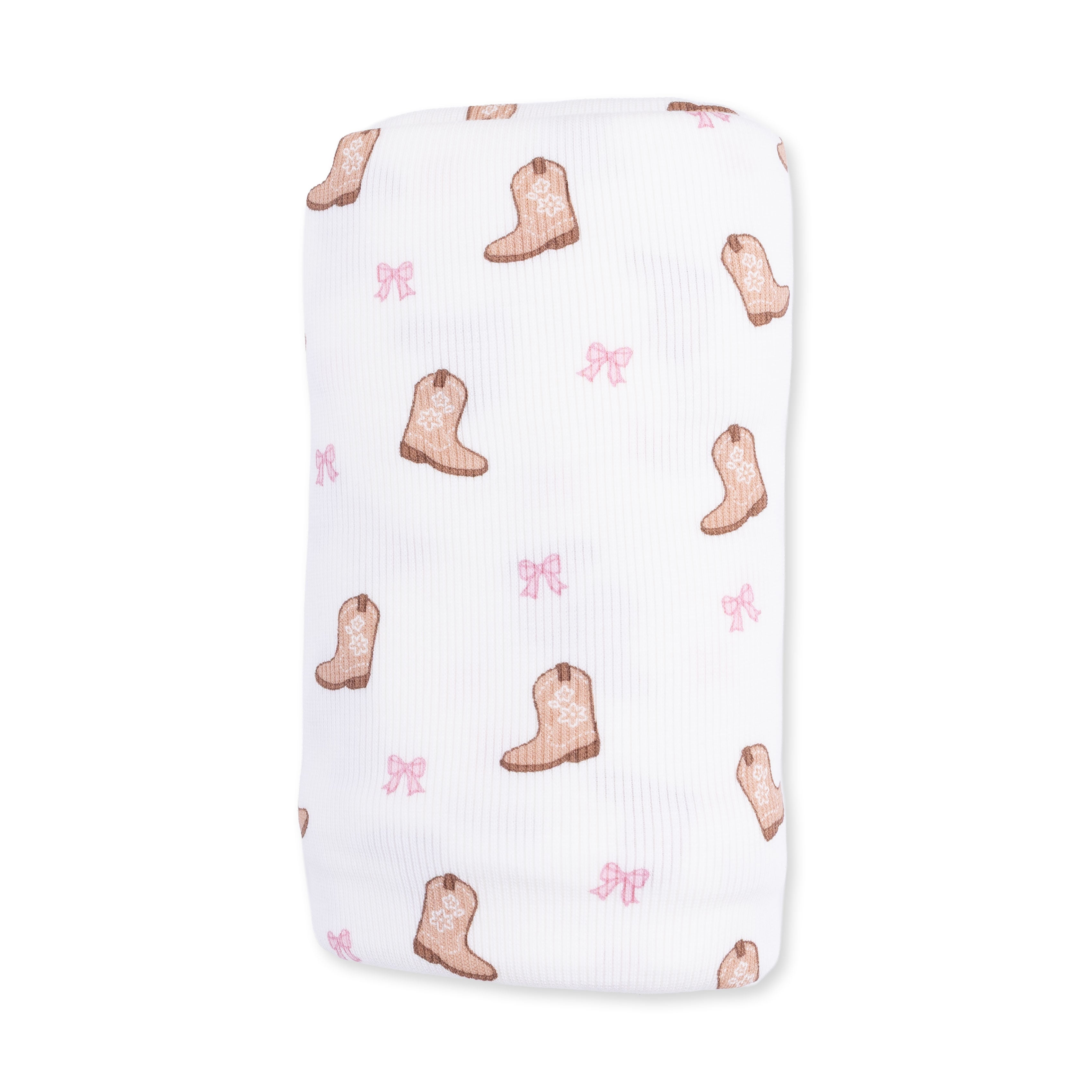 Mini Cowgirl Boots - Swaddle Blanket