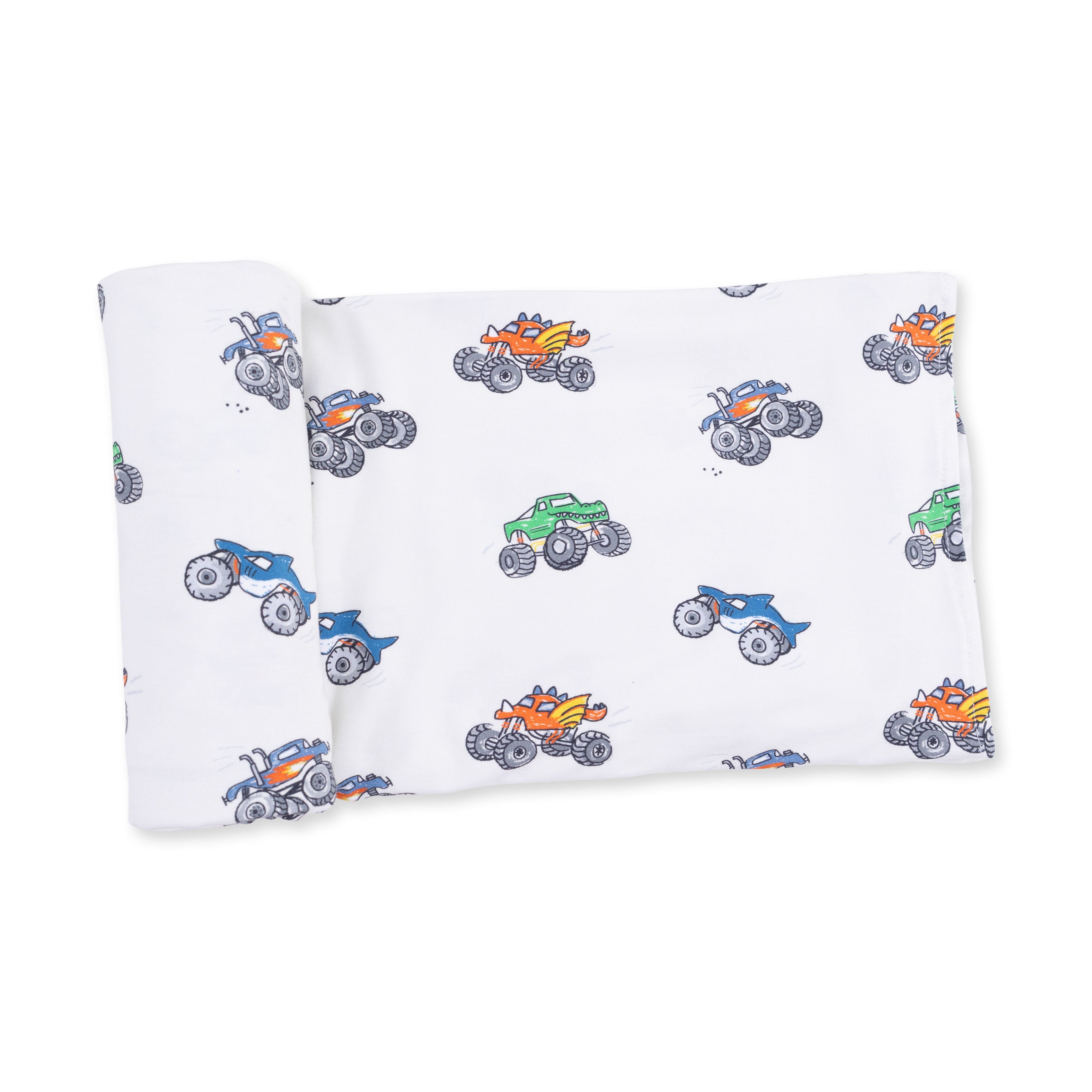 Monster Trucks - Swaddle Blanket
