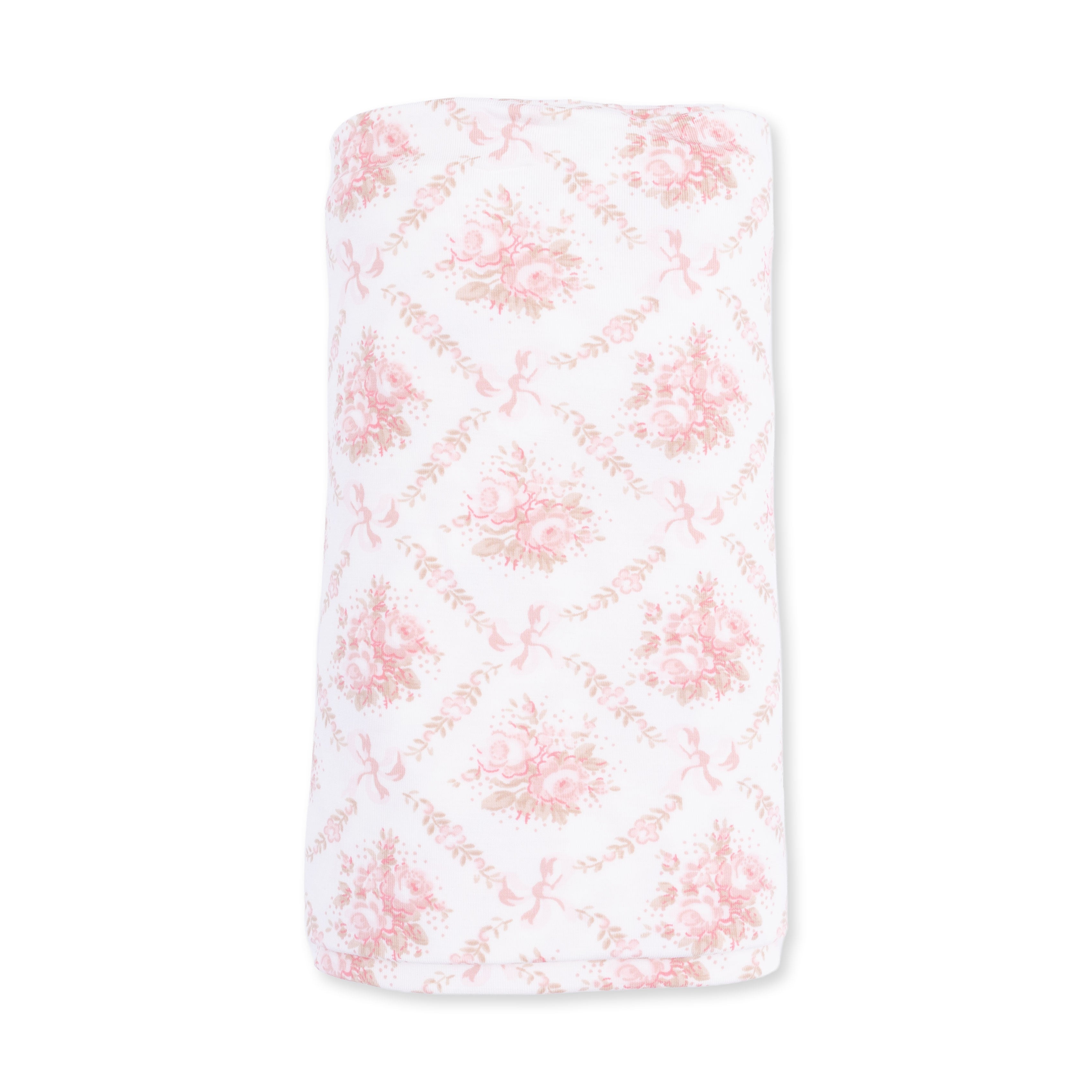 Rose Bow Lattice - Swaddle Blanket
