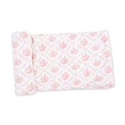 Rose Bow Lattice - Swaddle Blanket