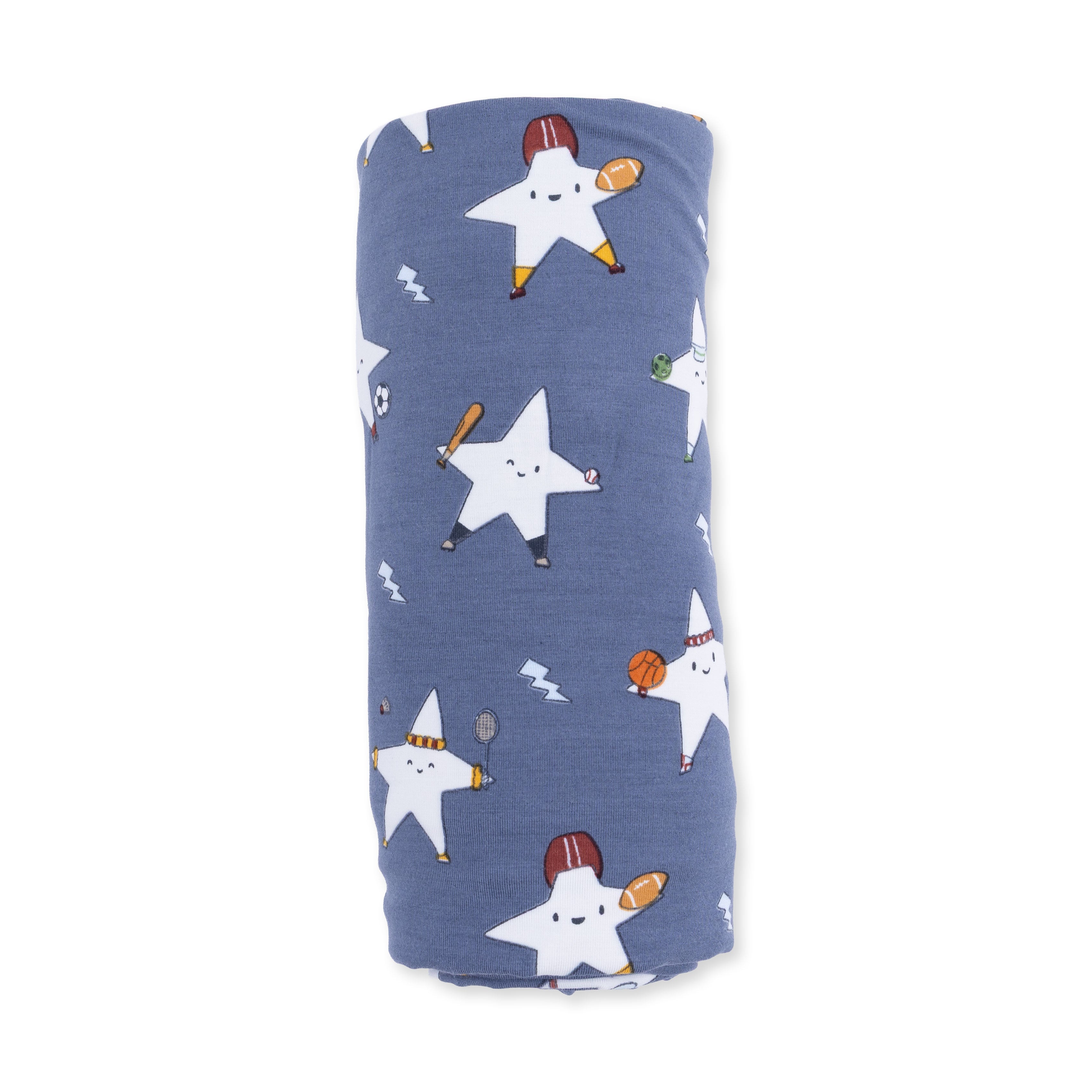 Sports All Stars Glow in the Dark - Swaddle Blanket