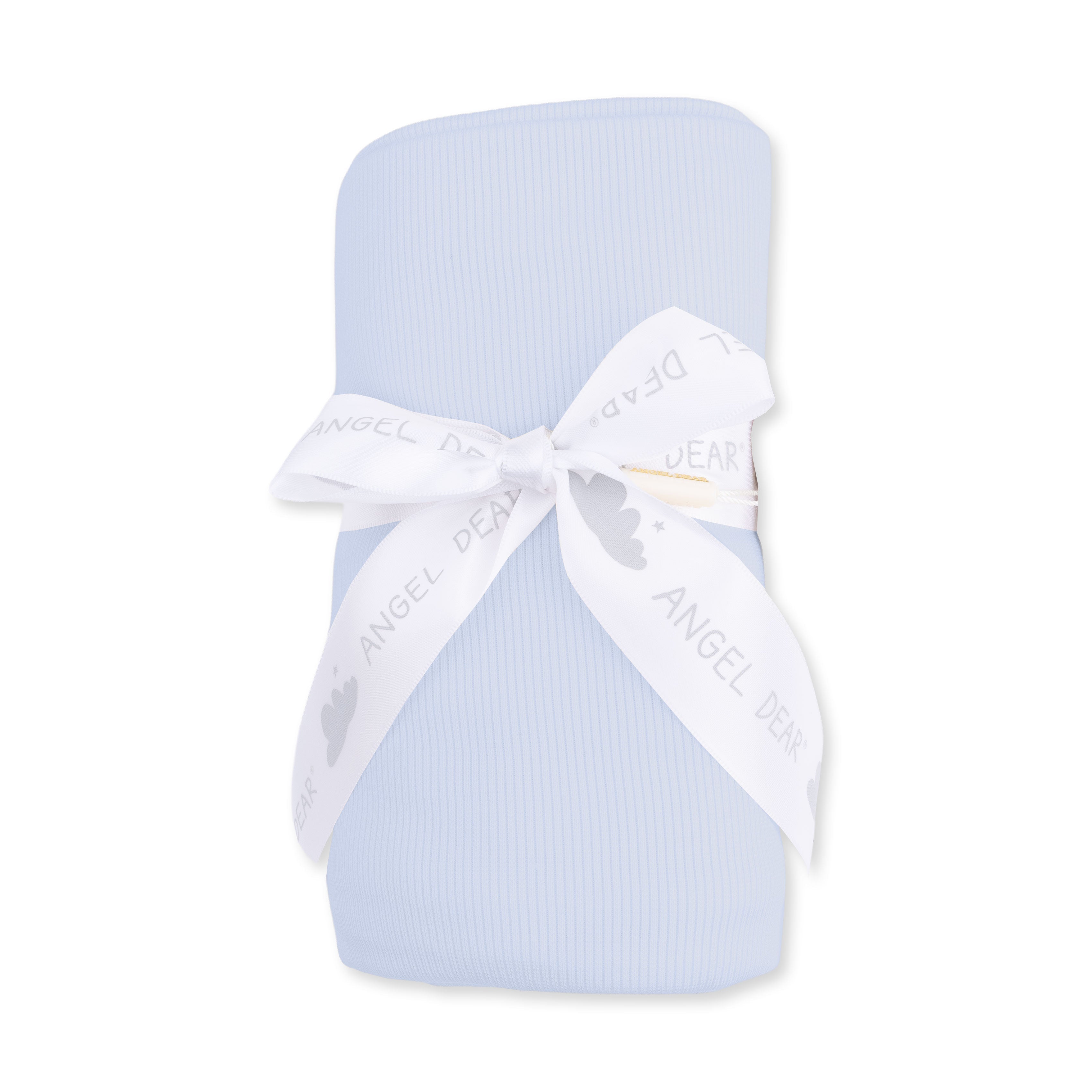 Solid Sheer Blue Rib - Swaddle Blanket