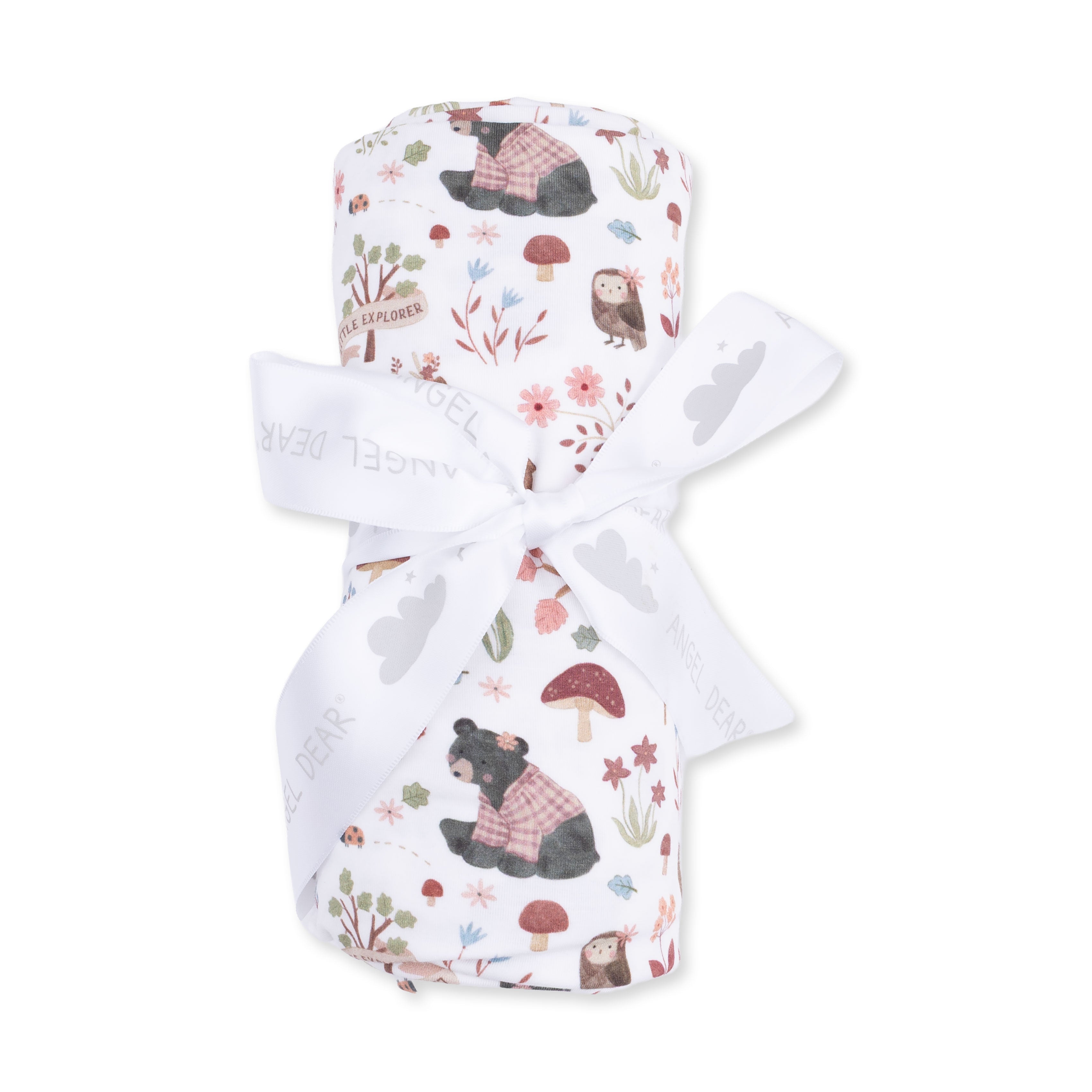 Southern Woodland Animals Pink - Swaddle Blanket