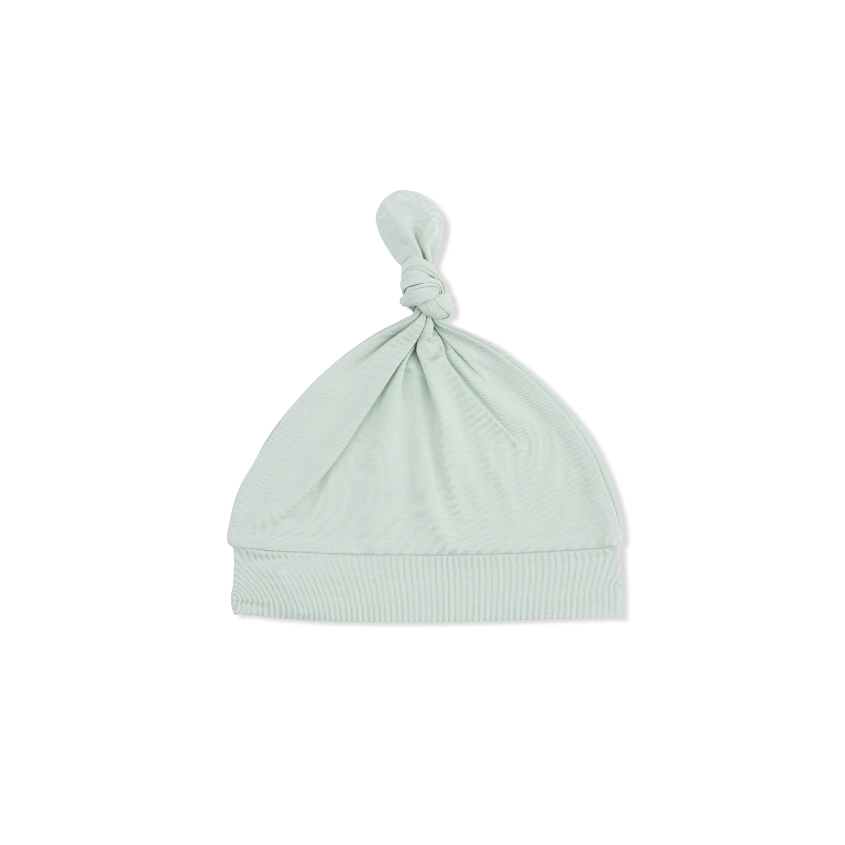 Solid Milky Green - Knotted Hat