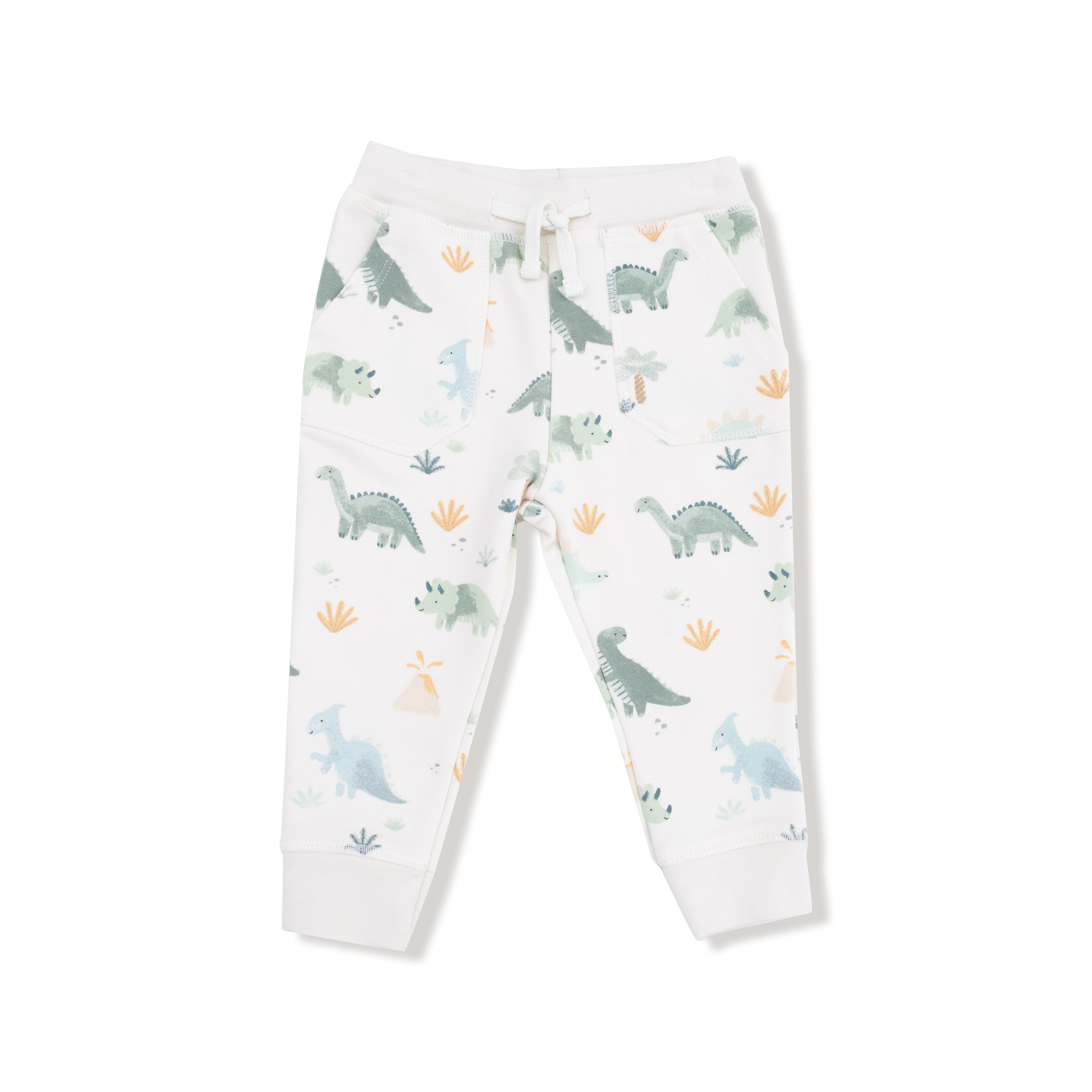 Soft Dinos - Green - Zip Hoodie and Jogger Set