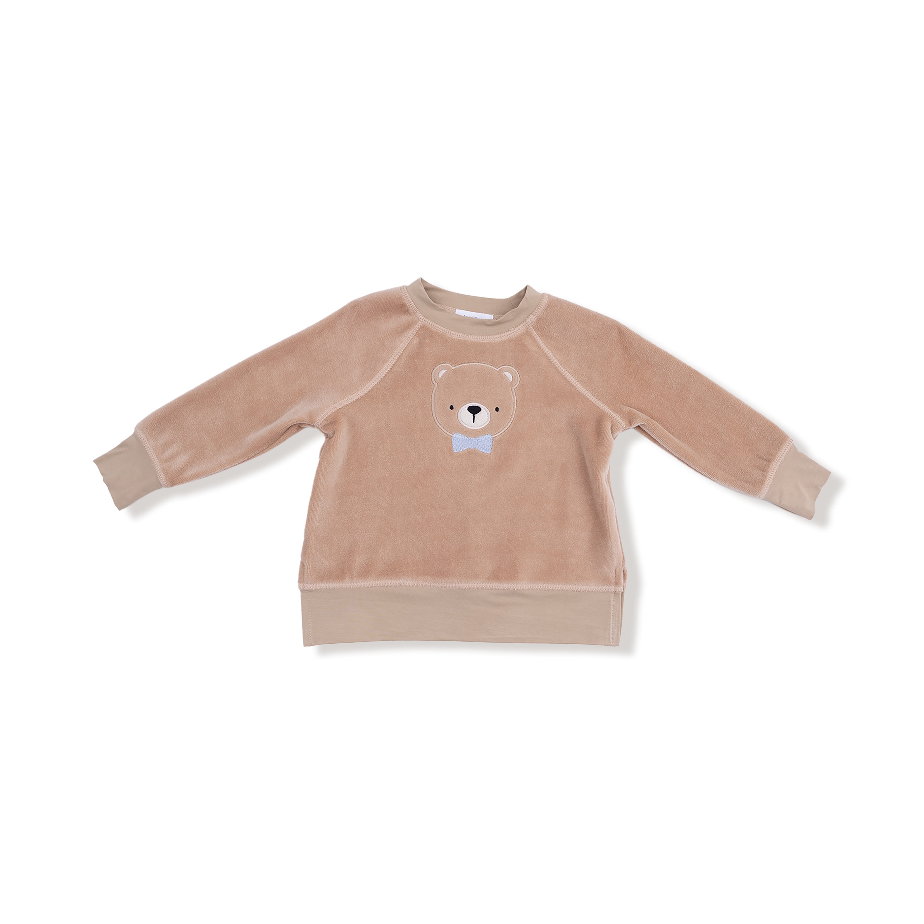 Velour Teddy Bear - Raglan Sweatshirt + Jogger Set