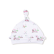 Baby Golf Carts - Pink - Ruffle Knotted Hat