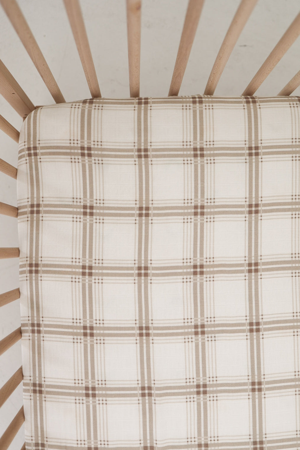 Muslin Crib Sheet | Ellis Plaid