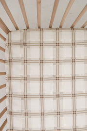 Muslin Crib Sheet | Ellis Plaid
