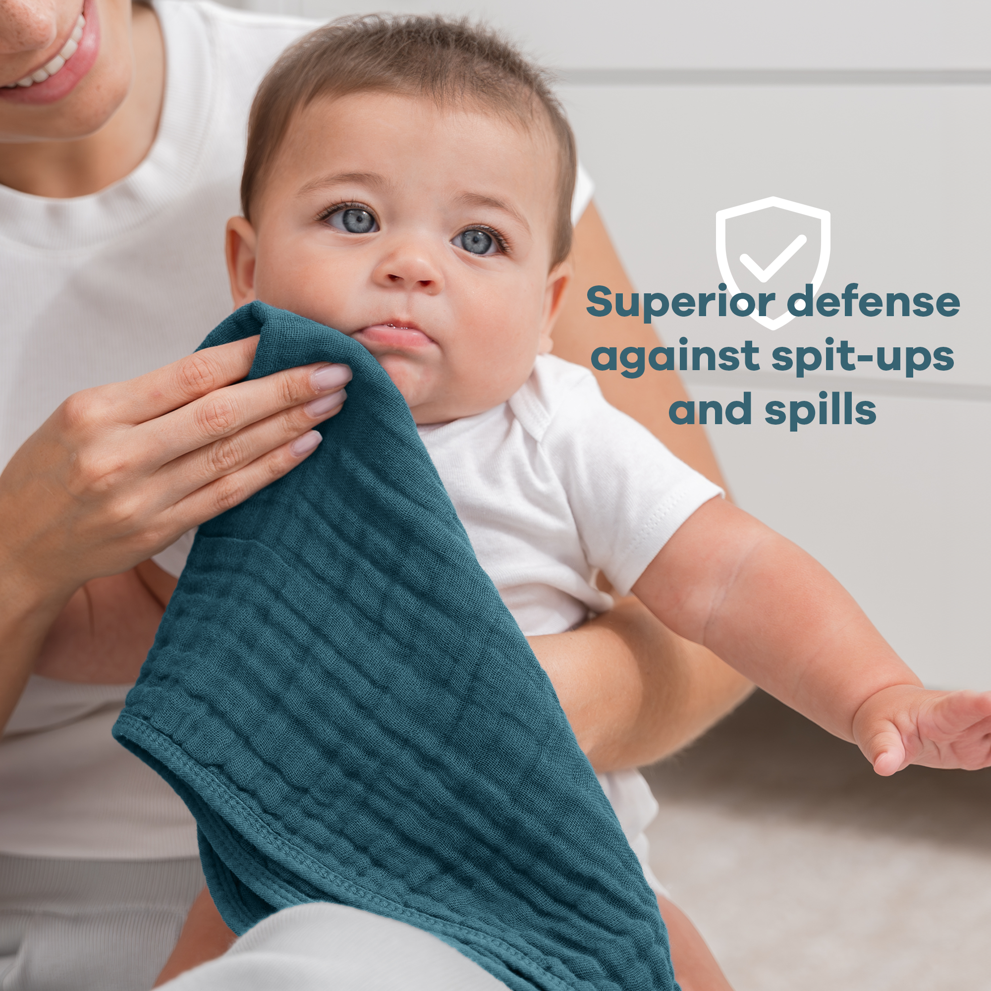Muslin Burp Cloths in Neptune