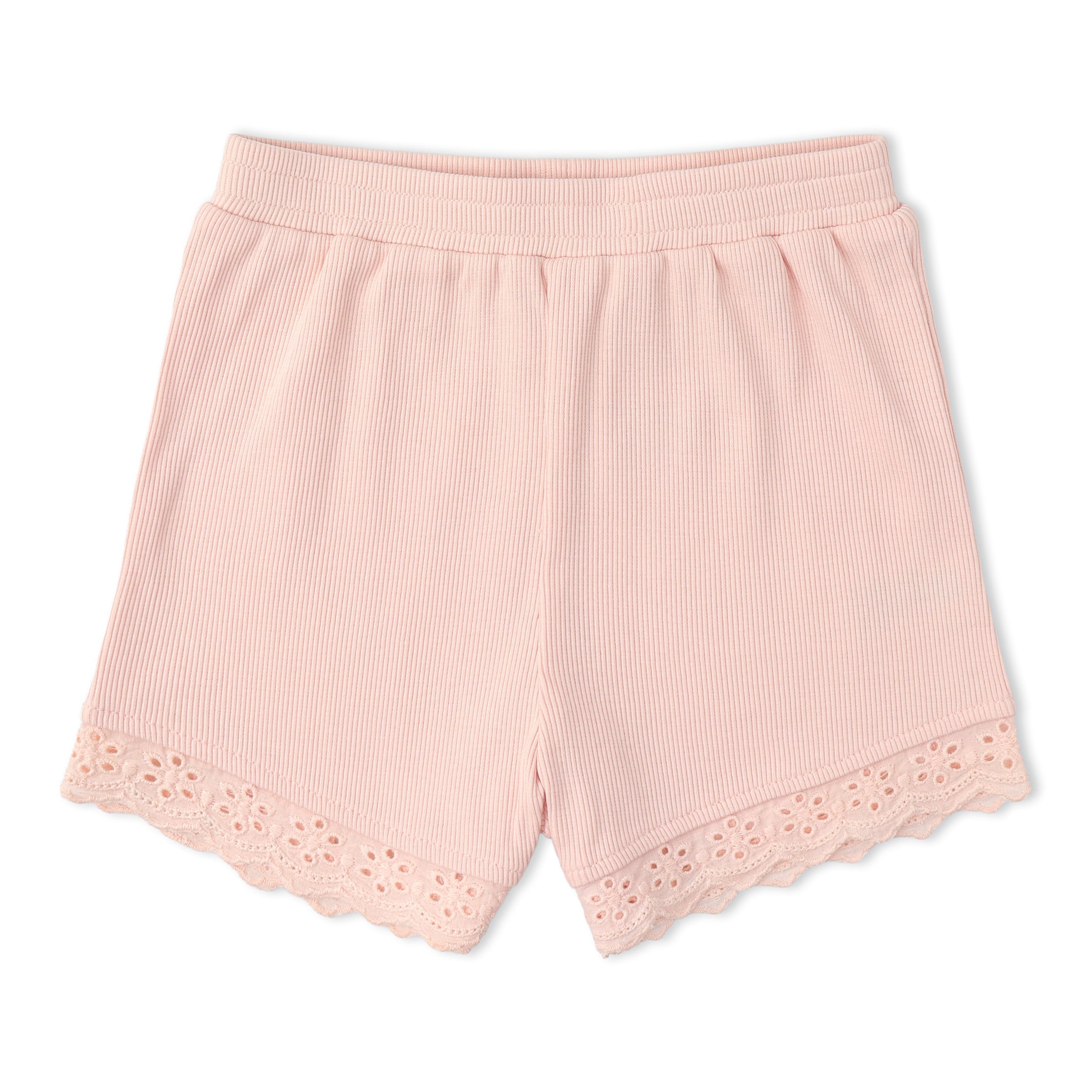 Organic Ruffle Top & Shorts Set - Blush
