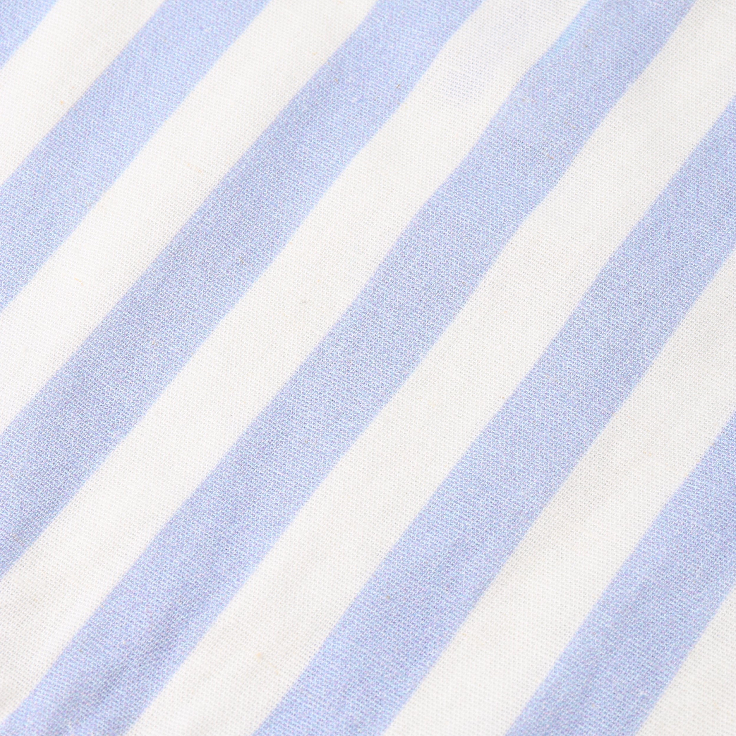 Organic Collared Romper - Blue Stripes