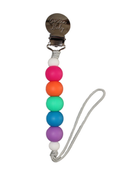 Pacifier Clip // Summer Rainbow