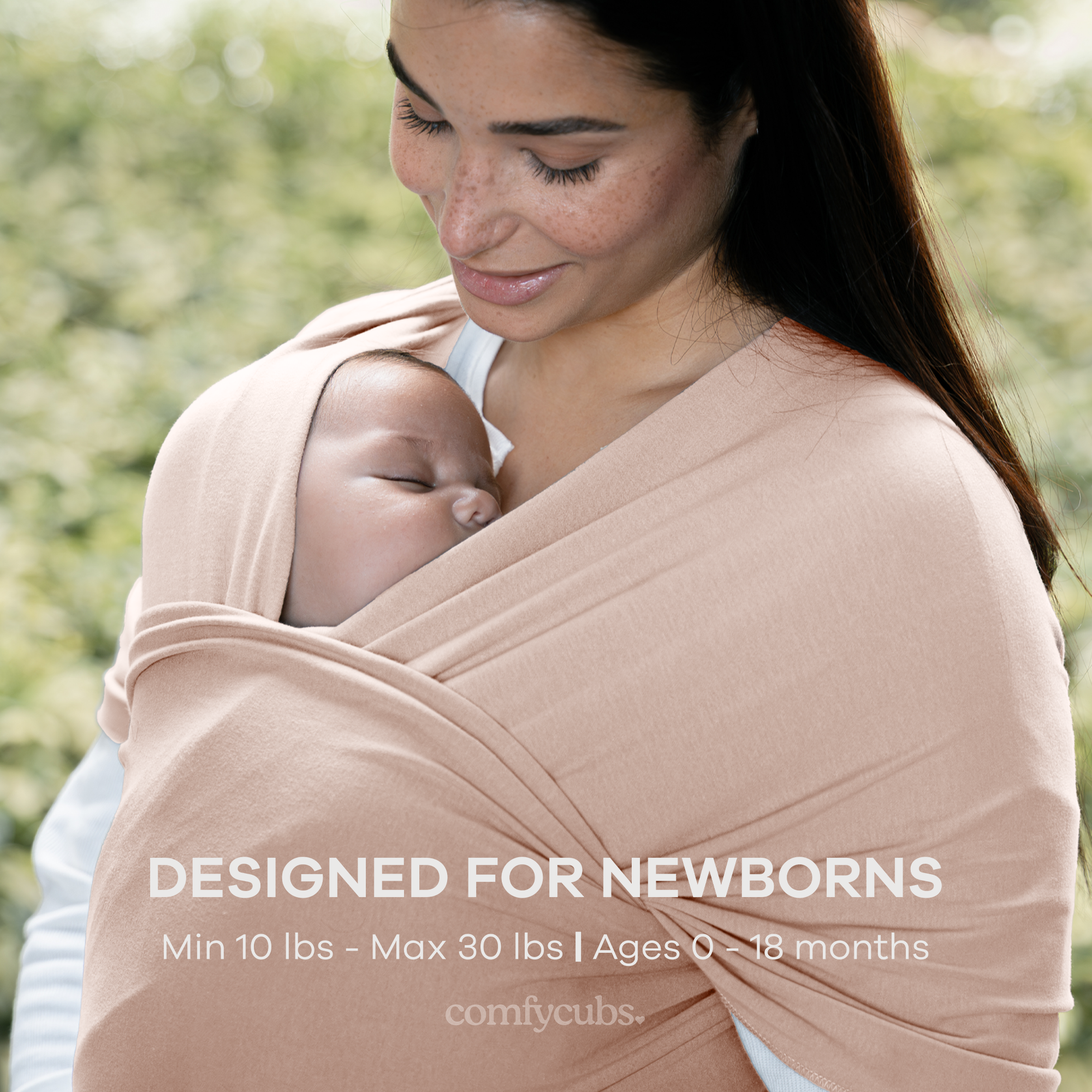 Baby Wrap Carrier in Blush