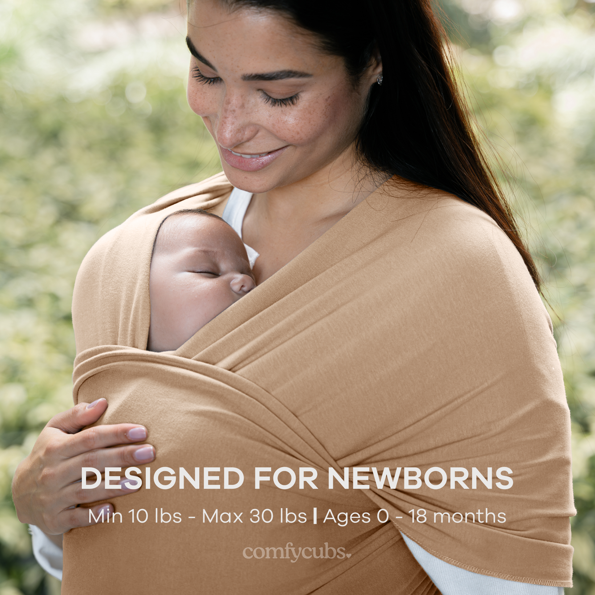 Baby Wrap Carrier in Cedar