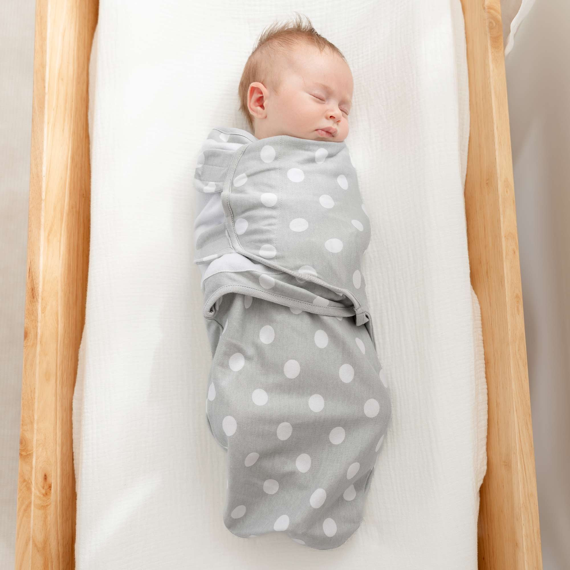 Easy Swaddle Blankets in Grey, Pack of 3