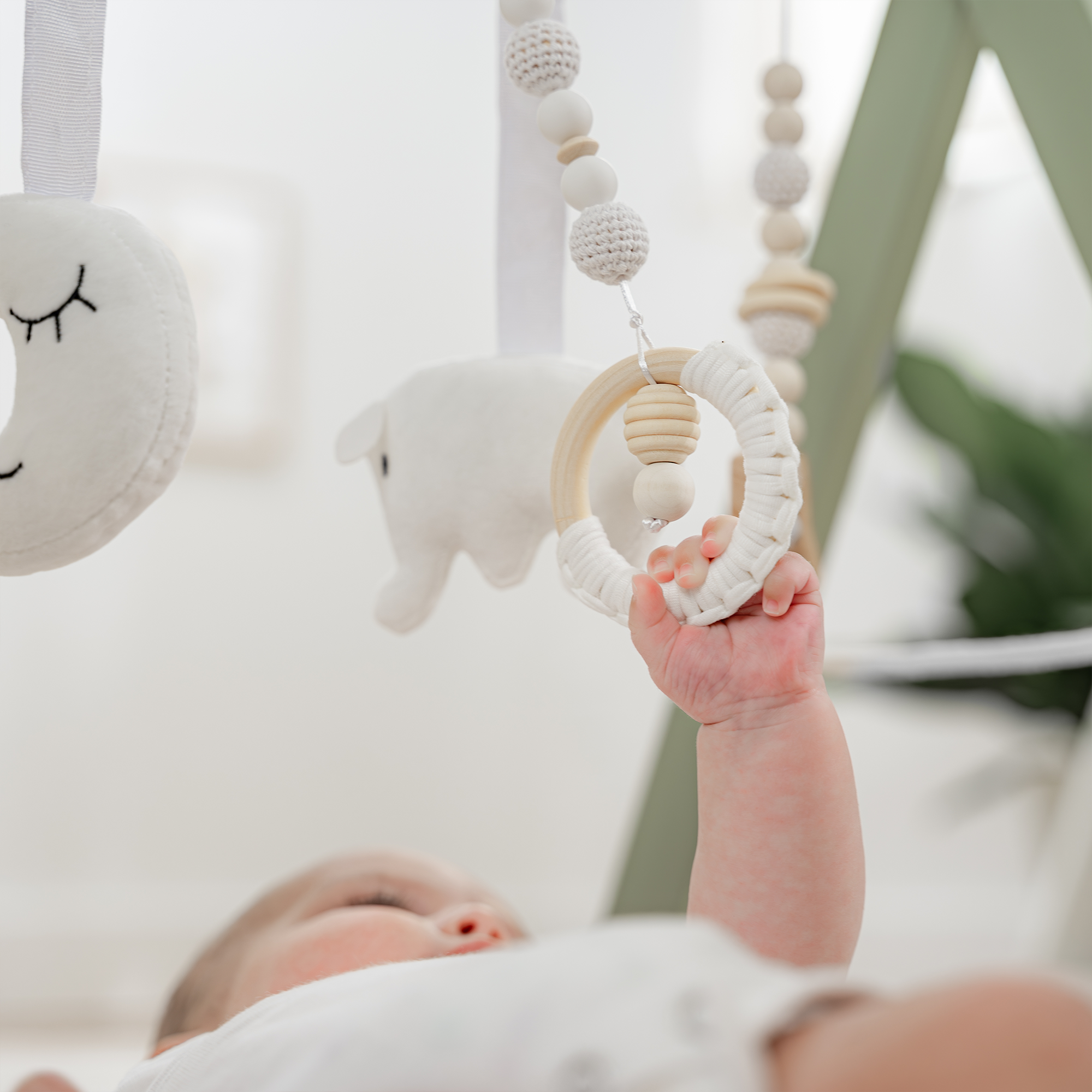 Baby Play Gym in Sage