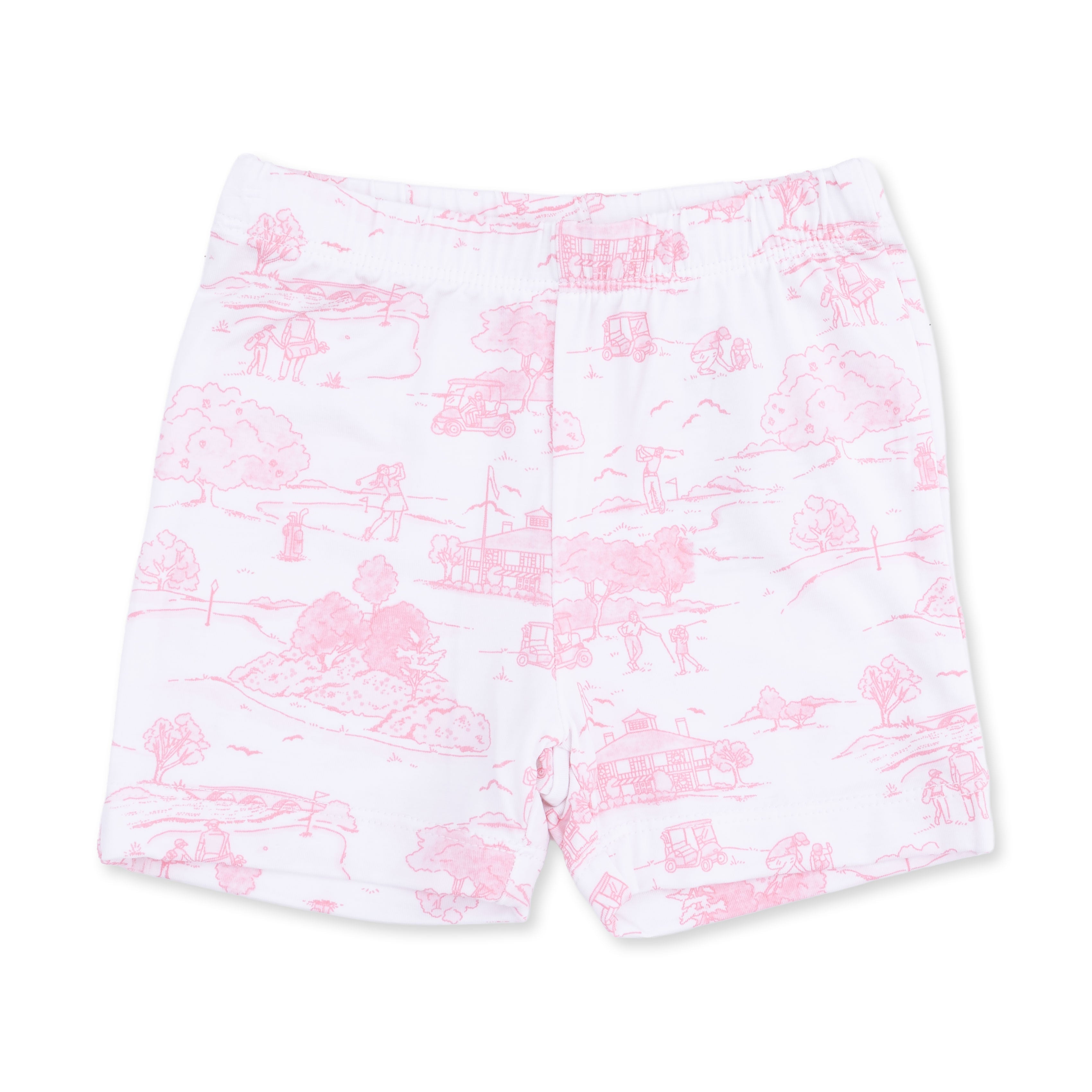 Golf Toile Pink - Loungewear Short Set