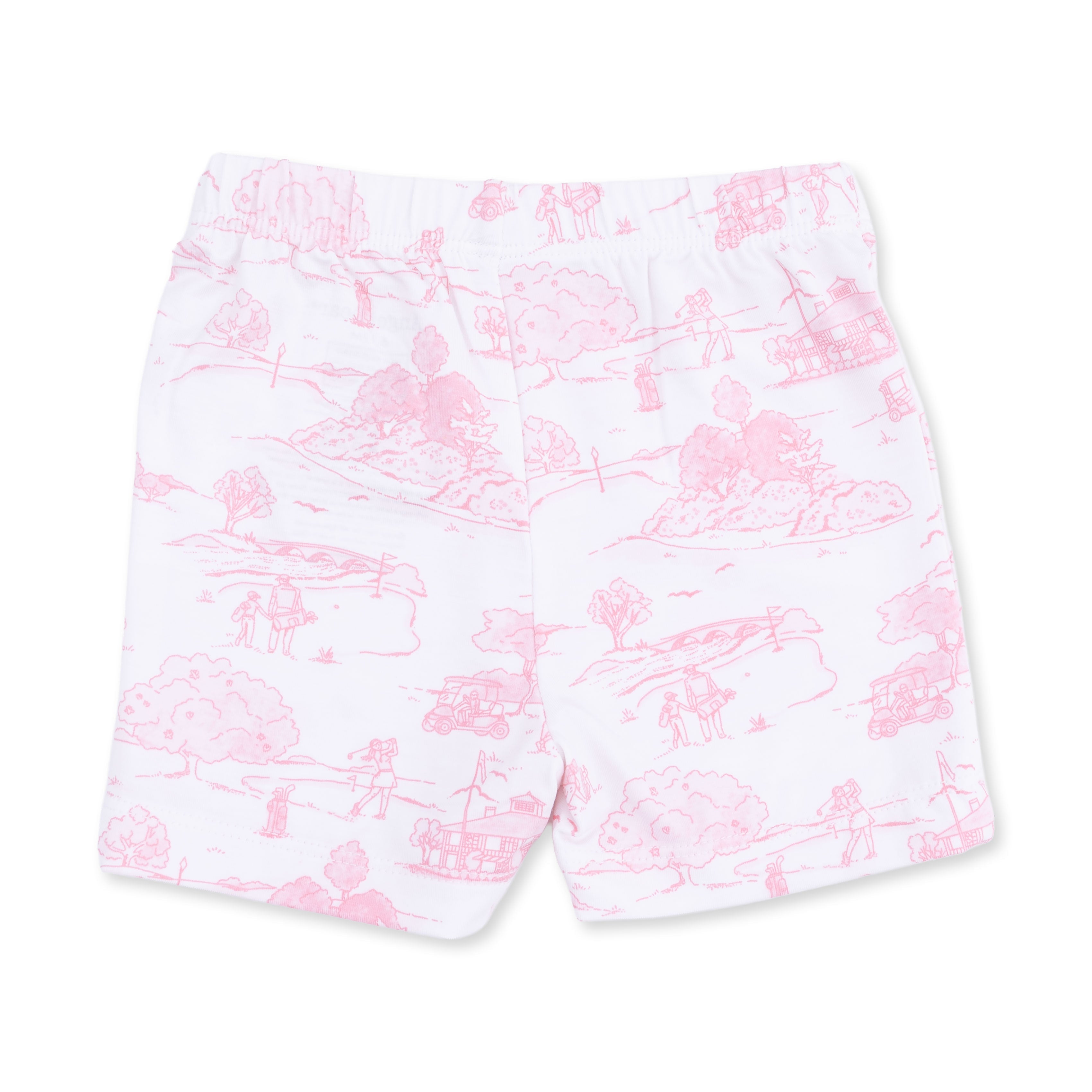 Golf Toile Pink - Loungewear Short Set