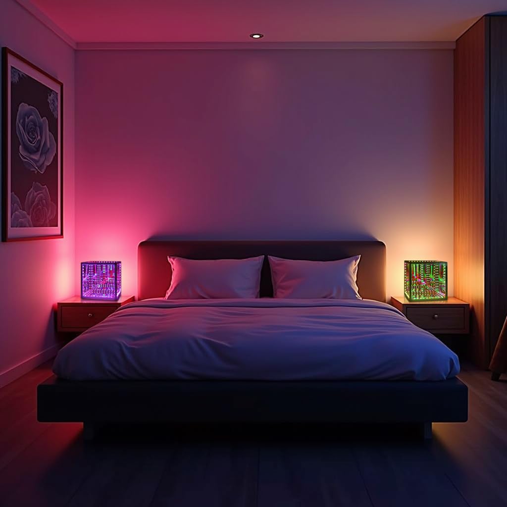 Infinity Hyper Cube LED Light LED Controller with Stand