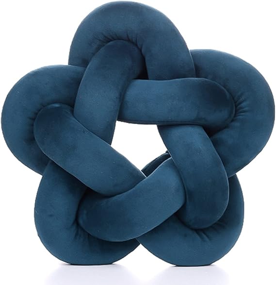 Knot Plush Throw Pillow Kids Handmade Knotted Star Pillow Soft Sofa Lumbar