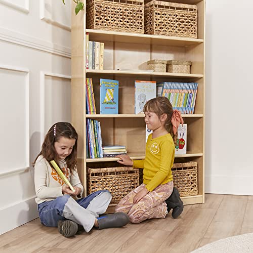 5-Shelf Wooden Bookcase for Kids