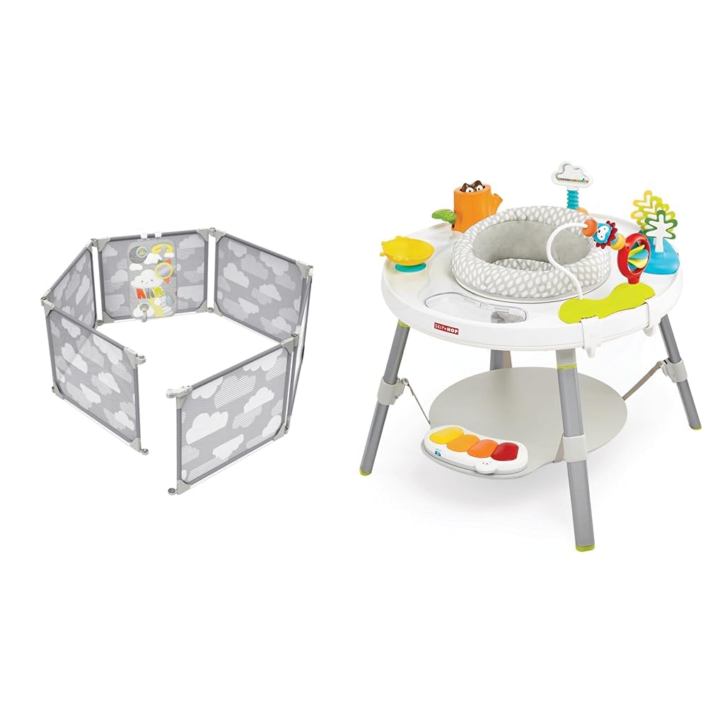 Expandable Baby Play Yard & Activity Center with 3-Stage Functionality