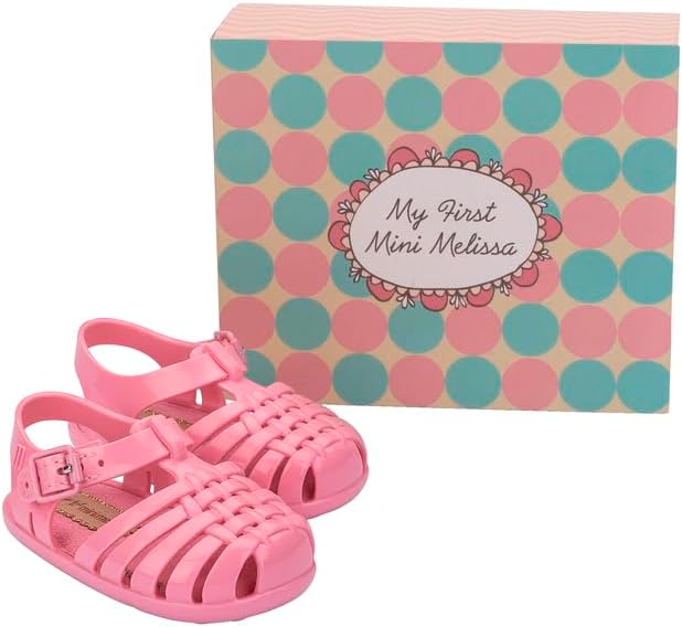 mini melissa My First Possession Sandal for Infants, Pink, 3
