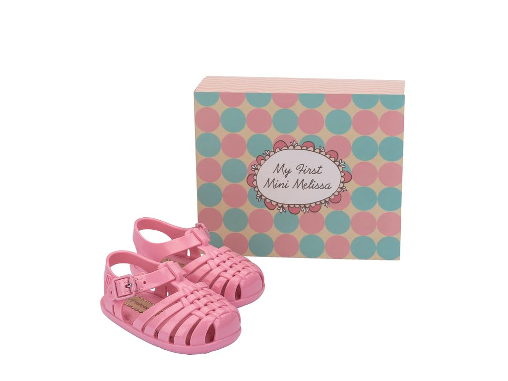 mini melissa My First Possession Sandal for Infants, Pink, 3