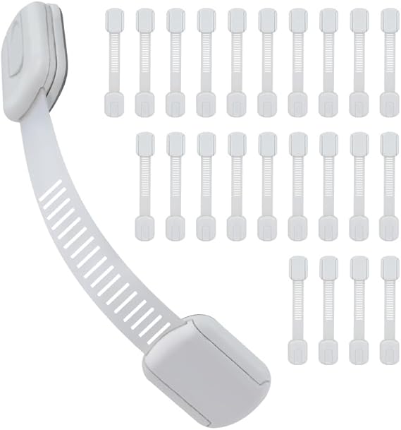 Baby Proofing Cabinet Strap Locks - Child Safety Drawer