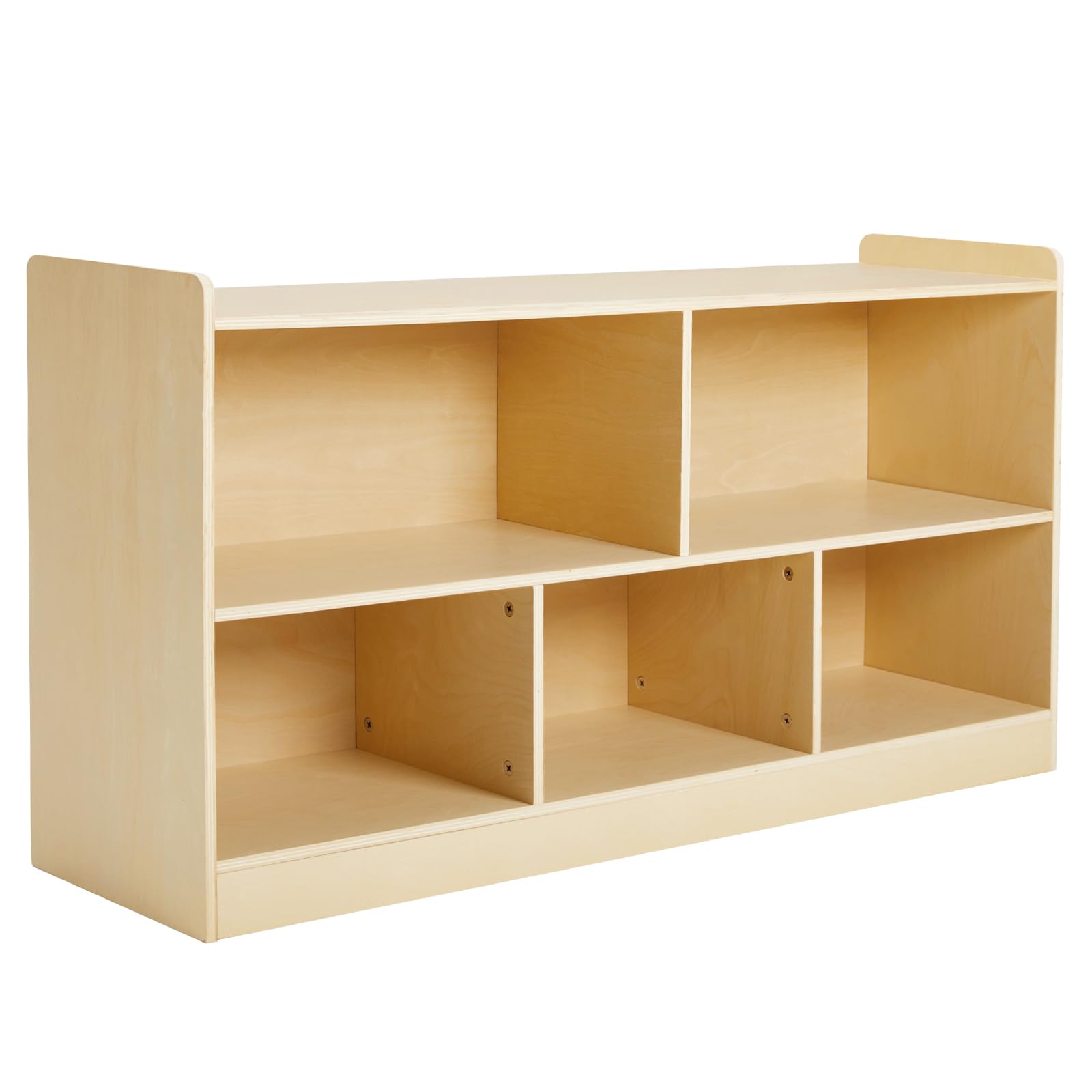 Montessori Shelf, Wooden Toy Storage Organizer for Books Toys, 2 Shelf Bookcase