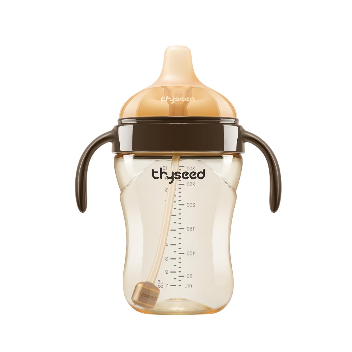 Infant Spill Proof Weighted Straw Sippy Cups with Handles and Lids Breastfed Baby