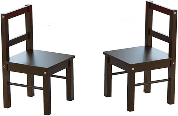 UTEX Child's Wooden Chair Pair for Play or Activity, Set of 2, White …