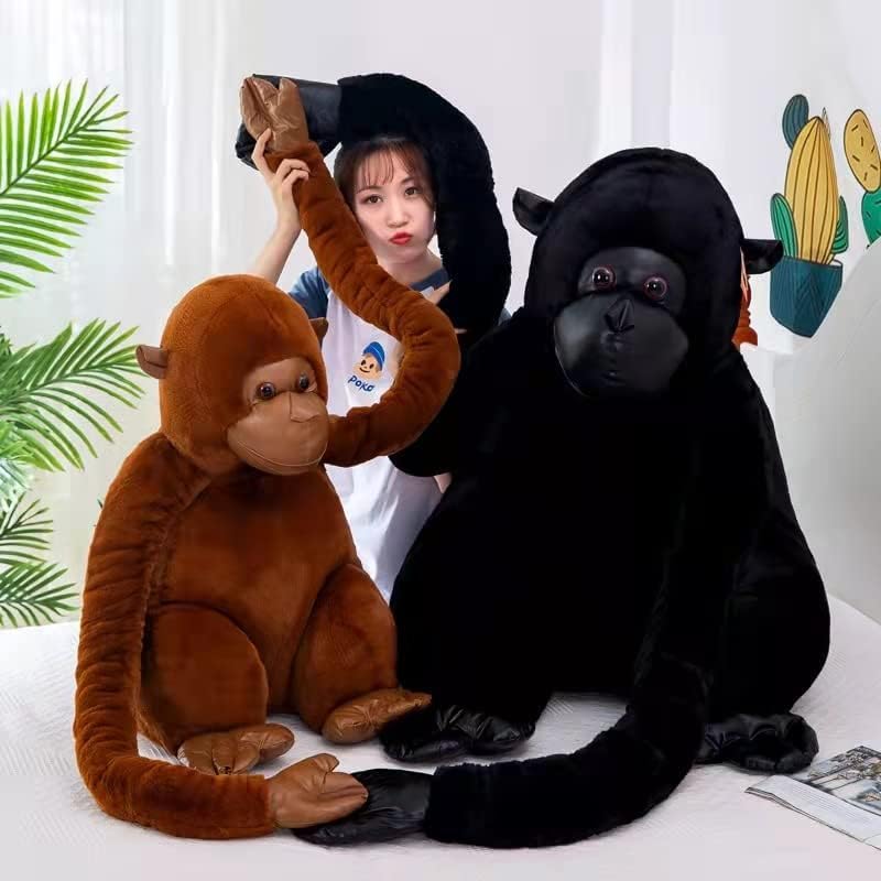 Plush Gorilla Stuffed Animal Huggable Gorilla Pillow Super Soft Plush Doll Animal