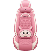 Cute Cartoon Rabbit Comfortable Car Seat Covers with Waterproof PU