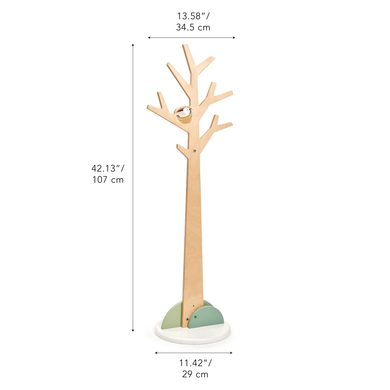 Forest Coat Stand For Kids Room - High-Grade Wooden Tree Coat