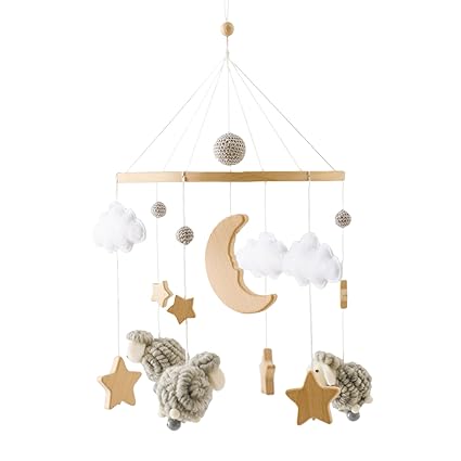 Baby Mobile for Crib, Montessori Baby Crib Mobile for Boys Girls for Bassinet