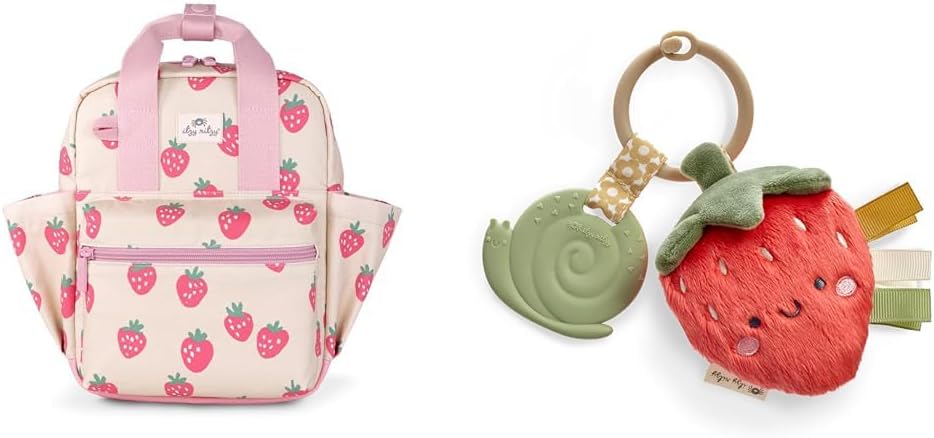 Toddler Backpack with Adjustable Straps, 2 Side Pockets & Spacious Interior plus Itzy