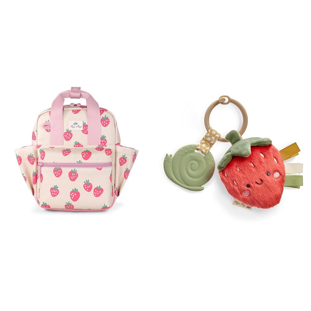 Toddler Backpack with Adjustable Straps, 2 Side Pockets & Spacious Interior plus Itzy