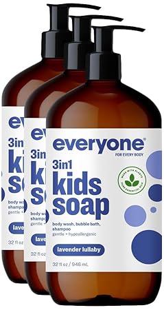 3-in-1 Kids Soap, Body Wash, Bubble Bath, Shampoo, 32 Ounce (Pack of 1)