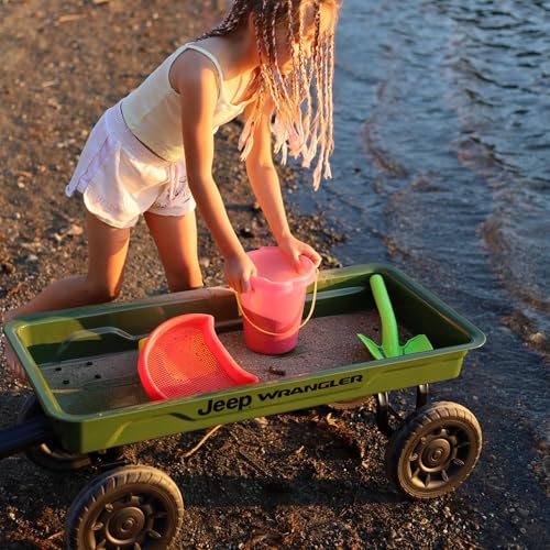 Kids Pull Wagon with All-Terrain Wheels and Steel Frame