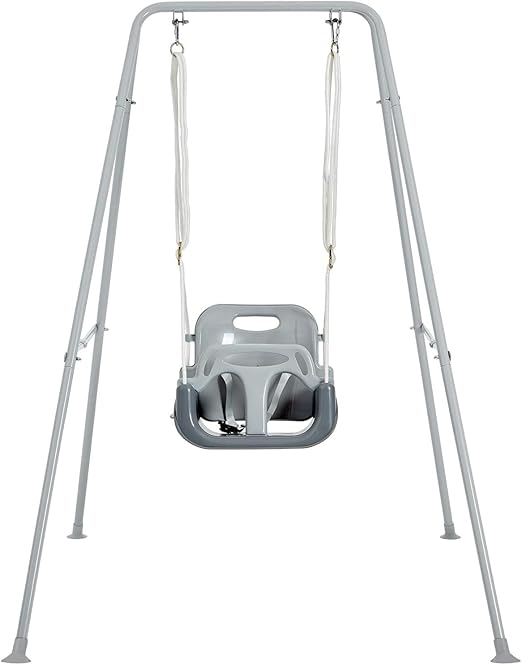 3-in-1 Toddler Swing Set with 4 Sandbags, Indoor/Outdoor Baby Swing