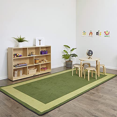 8-Compartment Mobile Storage Cabinet for Classroom and Playroom