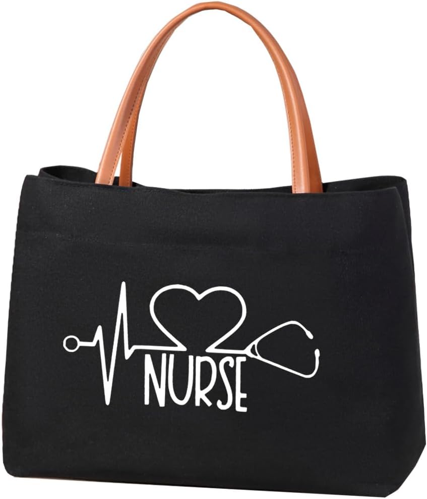 Nurse Tote Bag Nurse Gifts RN Nursing Bag for Work, Shopping, Beach