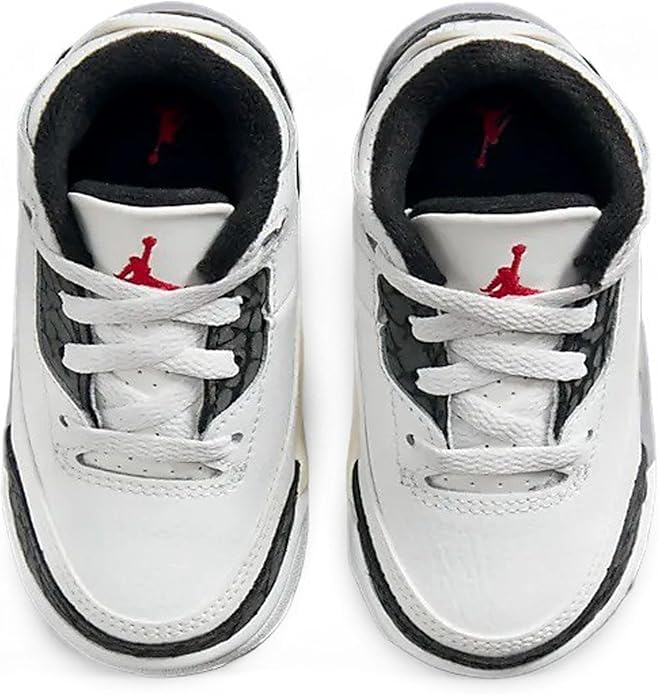 Jordan Toddler's 3 Retro Cement Grey Summit White/Fire Red (DM0968 106) - 7