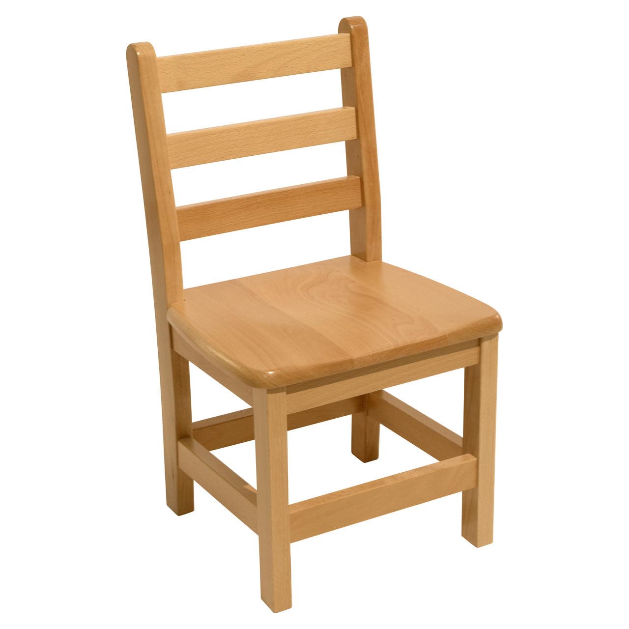 Kids Wooden Ladderback Chair Set - Natural Beechwood